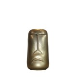 GOLD FACE VASE CERAMIC